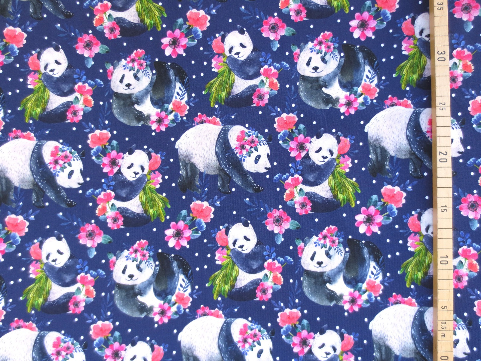 Jersey Panda - Pandamädchen mit Blumen - Pandabär 3
