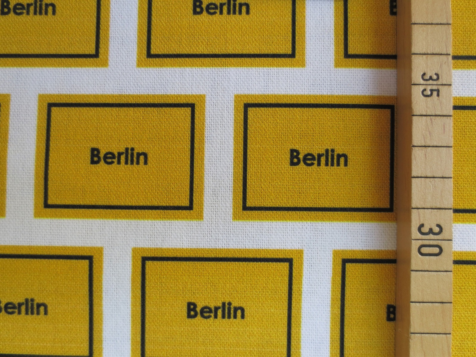 Deko-Baumwolle Berlin - Ortsschilder | 13,00 EUR/m 2