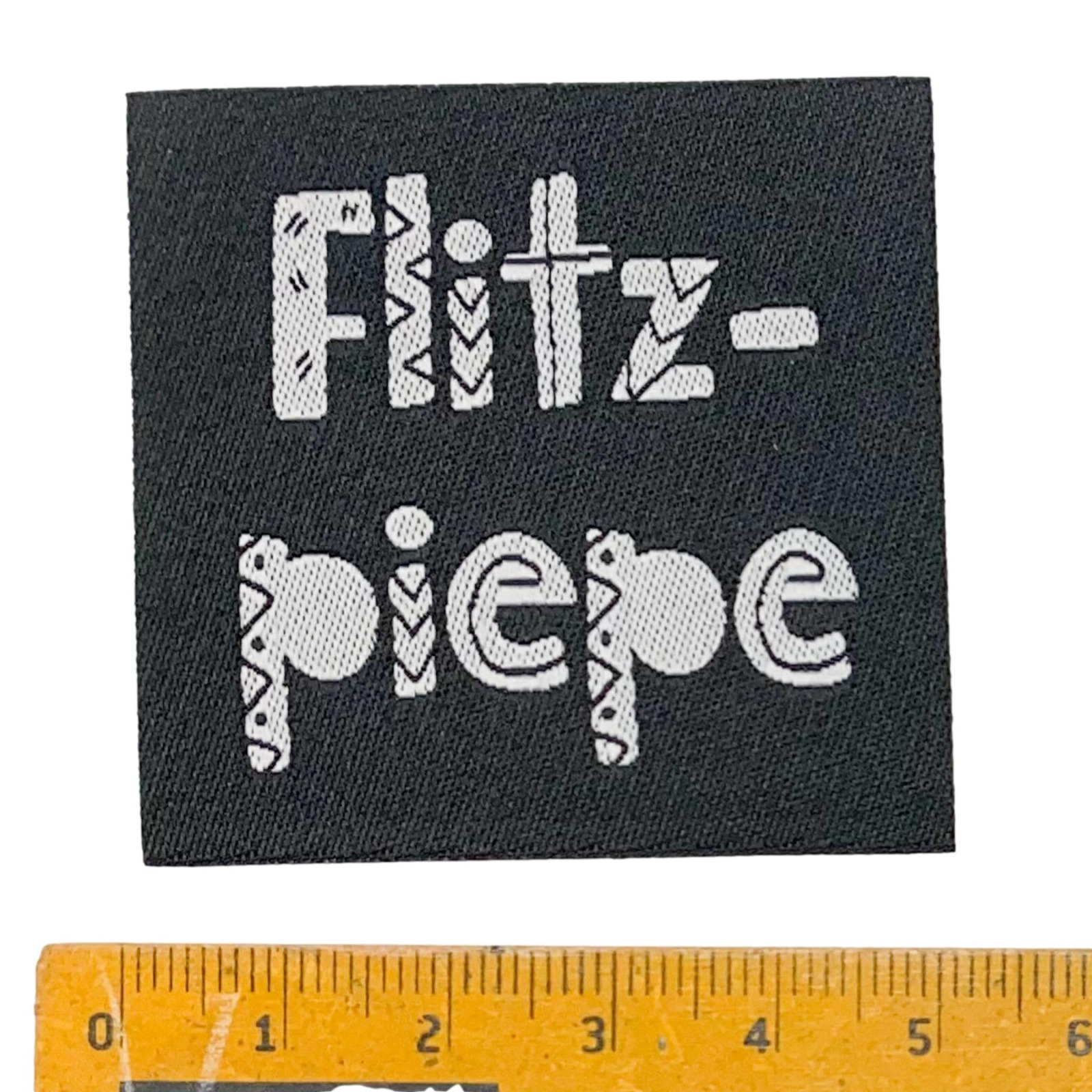 Nähetiketten - Set Flitzpiepe - 5 Stück - Webetiketten - Aufnäher - verschiedene Größen 4