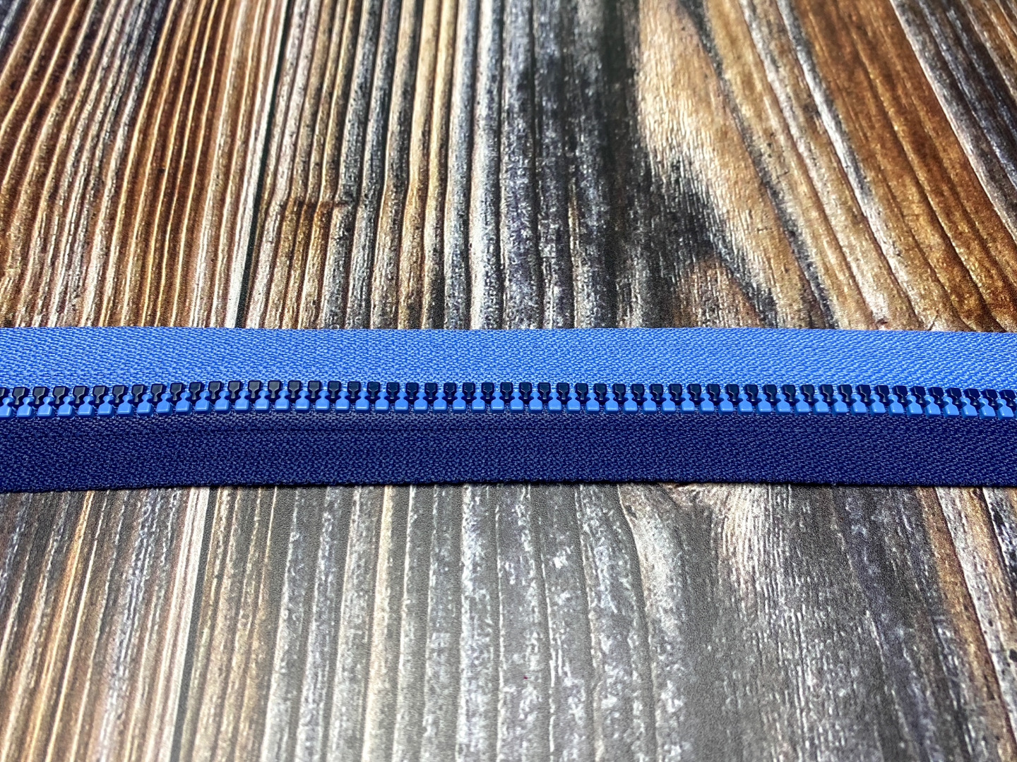 Endlos Reißverschluss - dunkelblau/jeansblau - in 20 cm Schritten 2