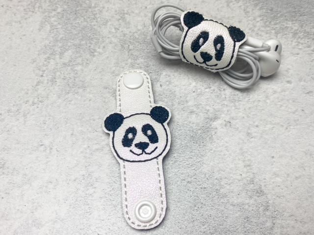 Kabelhalter Panda - Kunstleder 2