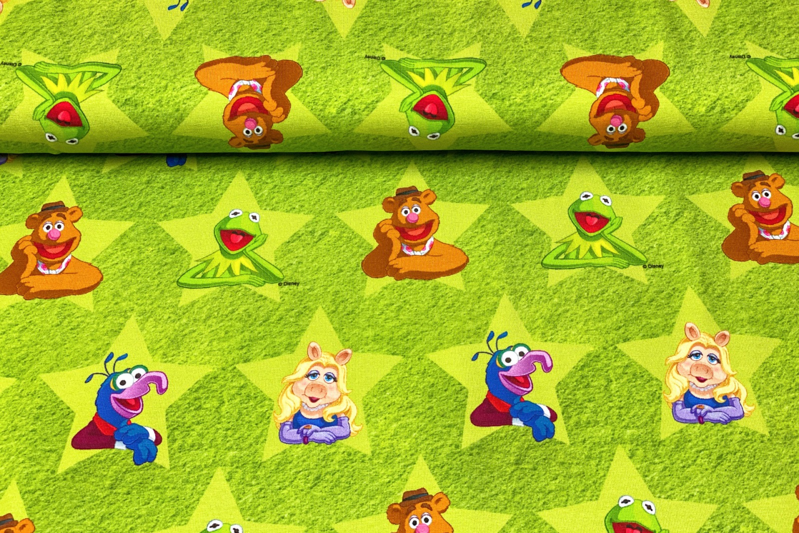Jersey Muppets - grün - Kermit der Frosch - Miss Piggy - Gonzo - Fozzie Bär - Lizenzjersey -