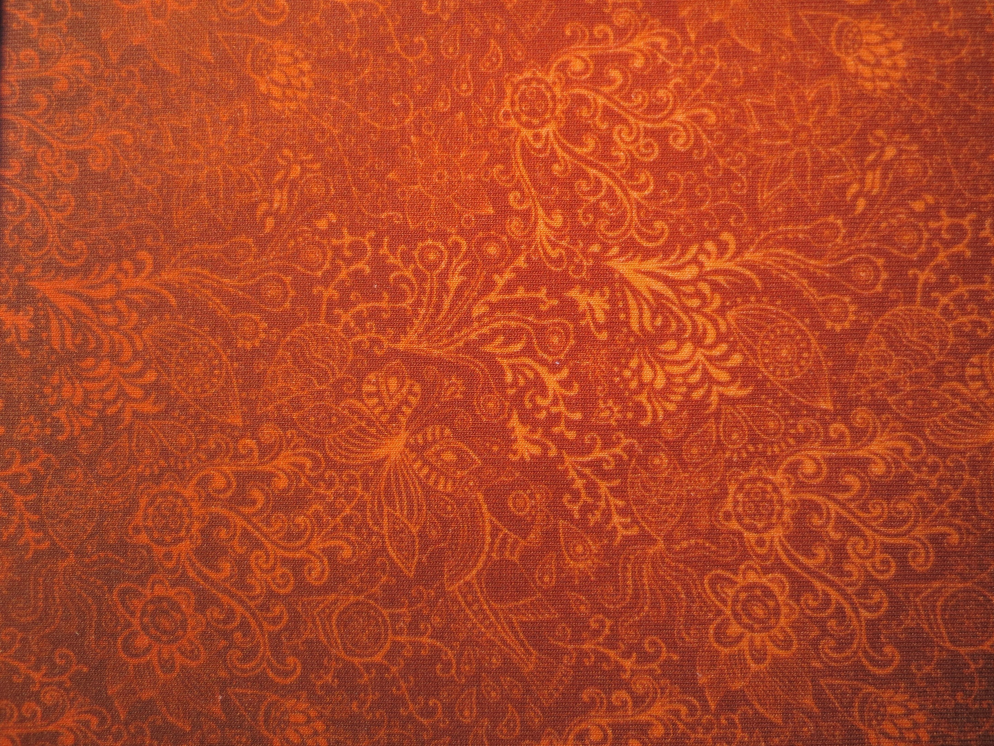 40 cm Reststück - Jersey Blumen - orange - Spotlight 2