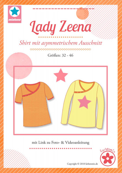 Papierschnittmuster Lady Zeena - Shirt - Mia Luna