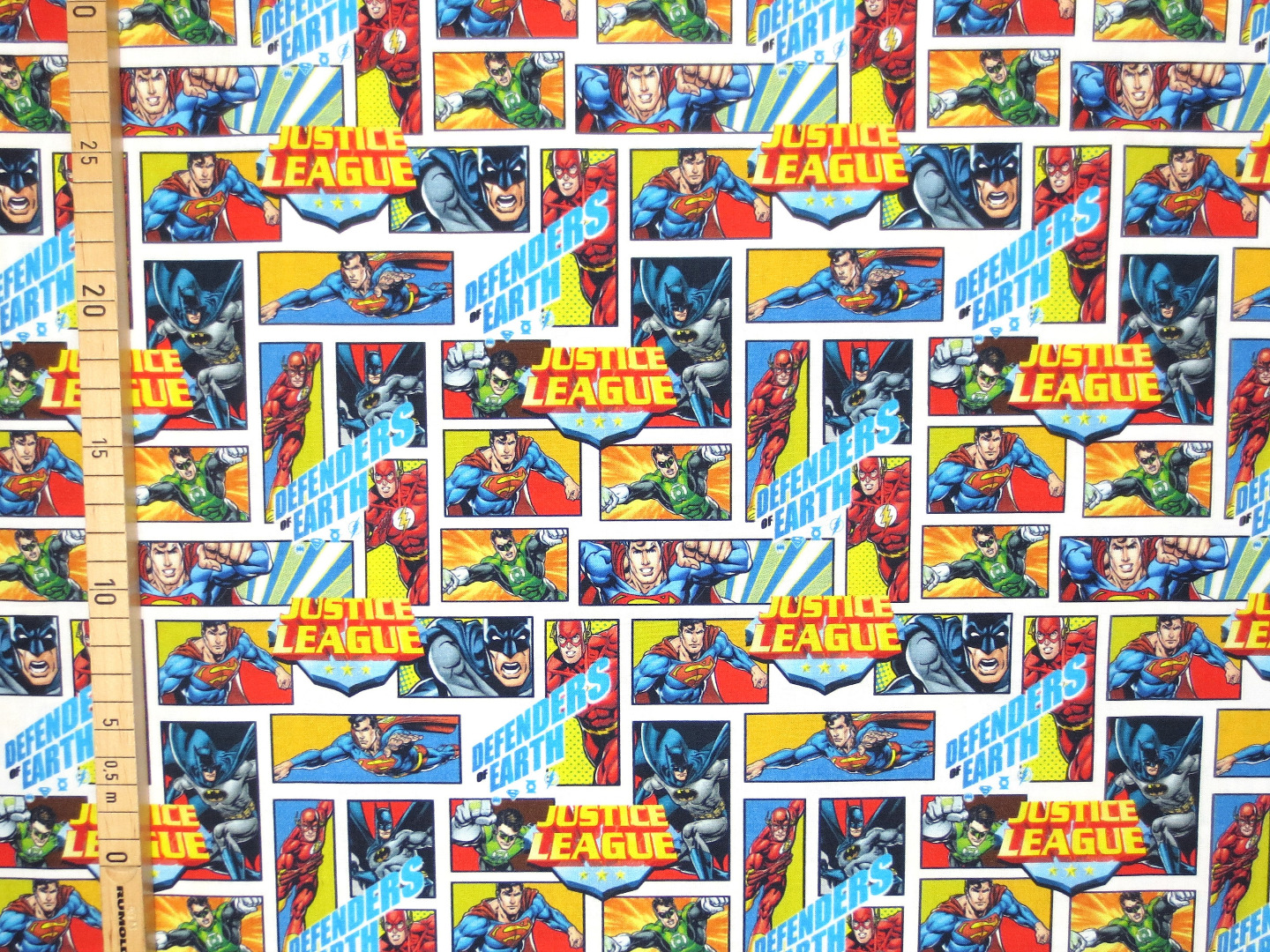 Superhelden Stoff - Justice League - 100 Baumwolle - Lizenzstoff 2
