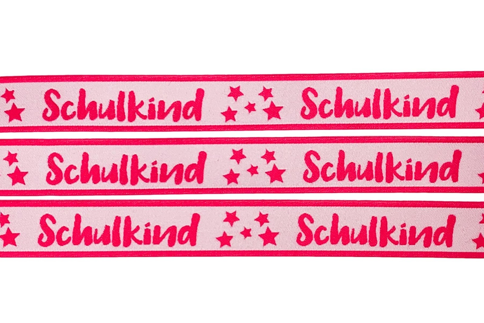 Webband Schulkind - pink - für Schultüten und Einschulungsgeschenke 17 mm breit 4