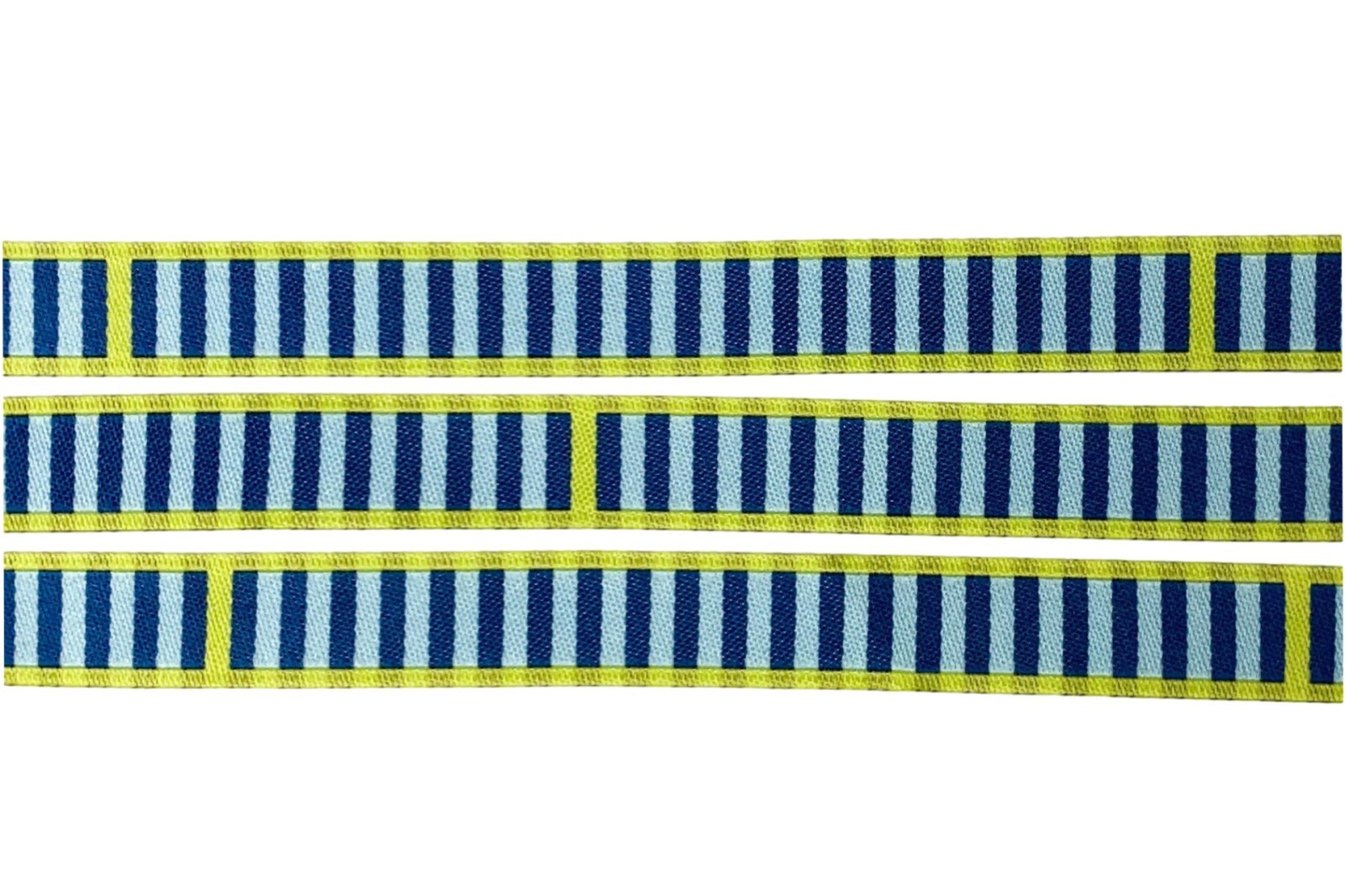 Webband Streifen - Eins Zwei Drei-Streifen - petrol - blaubeerstern - 12 mm 2