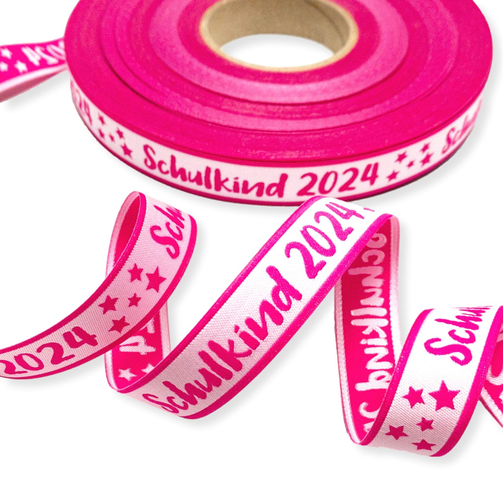 Webband Schulkind 2024 in pink 5