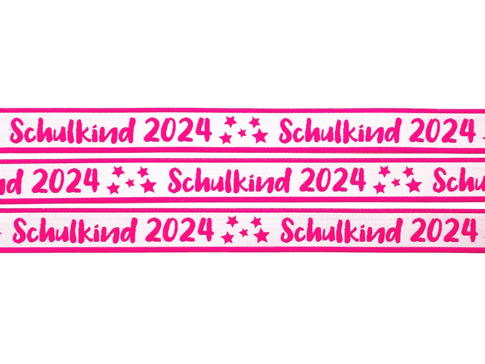 Webband Schulkind 2024 in pink 2