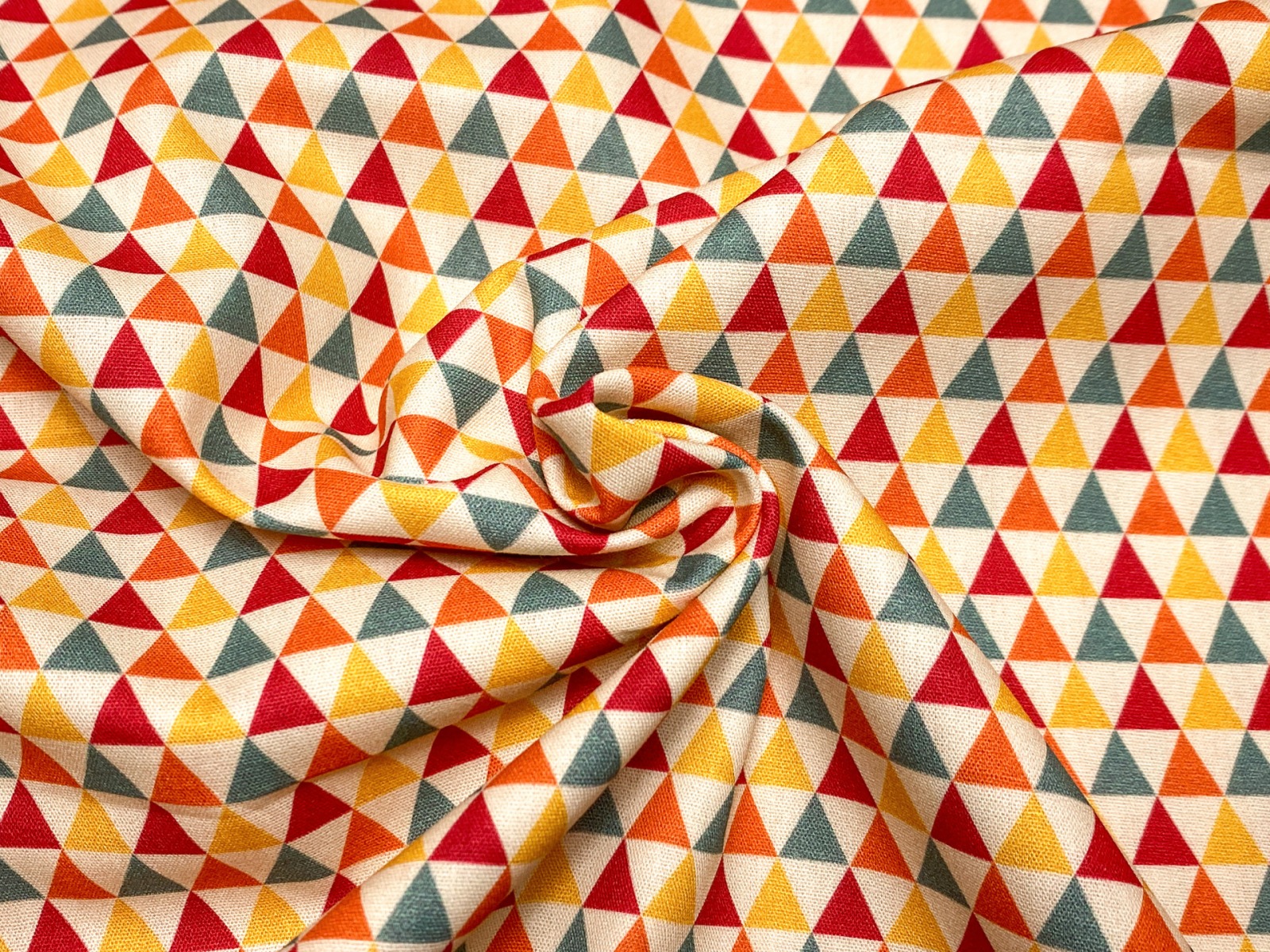 Stoff Dreiecke - rohweiß - 100 Baumwolle - Patchwork 5