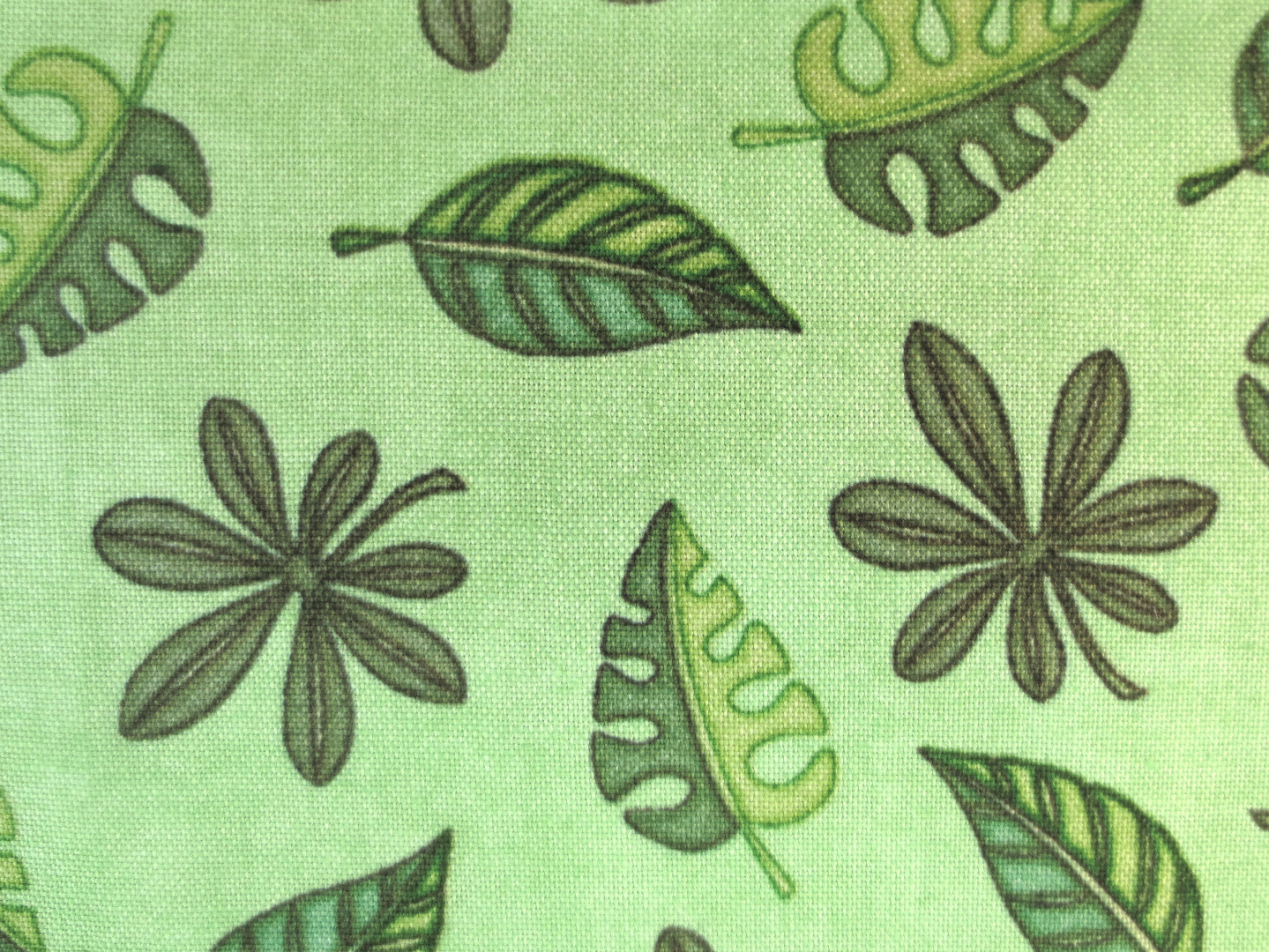 Blätter - Baumwolle - grün - Patchwork 5