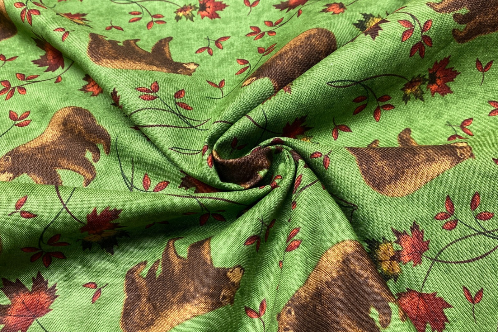 Stoff Turning Leaves - 100 Baumwolle - grün - Patchwork - Moda Fabrics - Holly Taylor 5