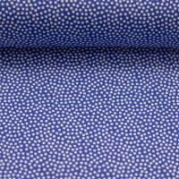 Baumwollwebware - unregelmäßige Punkte - royalblau/weiß - 100% Baumwolle - Dotty - Swafing 3