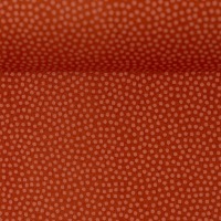 Baumwollwebware - unregelmäßige Punkte - terracotta - Ton in Ton - 100% Baumwolle - Dotty -