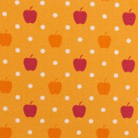 Stoff Äpfel - orange - Retrolook - 10,00 EUR/m - 100% Baumwolle - Patchwork