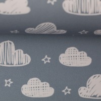 Nano-Softshell Wolken - hellblau/weiß | 20,00 EUR/m 2