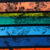 Jersey Regenbogen - Happy Summer - Lycklig design - Kombistoff - bunte Streifen 3
