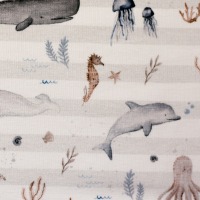 Jersey Meerestiere - rohweiß - Animals - Christiane Zielinski - Swafing - Wal - Qualle - Fisch -