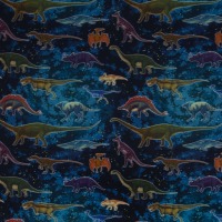 Stoff Dinosaurier - blau - 12,00 EUR/m - 100% Baumwolle - Patchwork 2