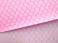 Stoff Blumen rosa - 100% Baumwolle 5