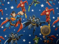 Superhelden Stoff blau - Justice League | 13,00 EUR/m 2