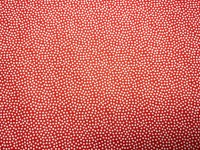 Baumwollwebware - unregelmäßige Punkte - rot/weiß | 11,00 EUR/m 3
