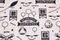 Harry Potter Stoff - Quidditch - weiß - 100% Baumwolle - Lizenzstoff 3
