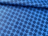 Beschichtete Baumwolle - 50cm x 75cm - Farbenmix Staaars - lebensmittelecht - jeans/dunkelblau 3