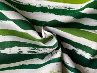 Stoff unregelmäßige Streifen - Grüntöne - breite Streifen - 100% Baumwolle | 10,00 EUR/m 4