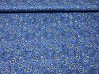 Stoff Zahnrad - blau/gelb - 100% Baumwolle - Patchwork 3