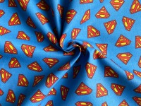 Baumwolle Superman - blau - Superman Logo - 100% Baumwolle | 13,00 EUR/m 6