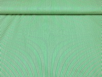 Stoff Streifen - weiß/grün - 100% Baumwolle - Patchwork 4