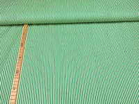 Stoff Streifen - weiß/grün - 100% Baumwolle - Patchwork 2