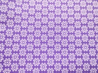 Stoff Blumen lila - 100% Baumwolle 2