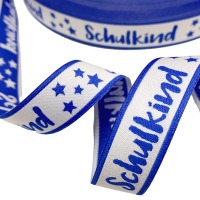 Webband Schulkind - royalblau - für Schultüten und Einschulungsgeschenke 17 mm breit 5