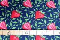 Stoff Erdbeere dunkelblau | 11,00 EUR/m 2