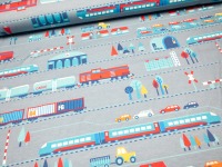 Jersey Eisenbahn - graublau - Blaubeerstern - Unterwegs mit der Eisenbahn - Zug - Züge - ICE - Lok