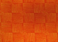 French Terry Karos Orange - gestreift | 18,00 EUR/m 2