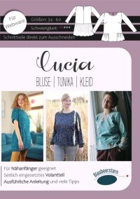 Lucia - Bluse/Tunika/Kleid - Papierschnittmuster - Schnittmuster für Webware - Größe 34 bis 60 -