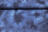Musselin Batik Optik - dunkelblau | 12,00 EUR/m 2