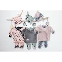 Baby Set - Papierschnittmuster - Mütze/Wickeljacke/Hose - Baby - rosarosa - Blaubeerstern 7
