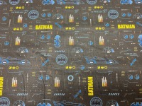 Batman Stoff - Batman Schriftzug - schwarz - Batmobil - Batman Logo - 100% Baumwolle - Lizenzstoff 4