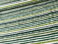 Stoff unregelmäßige Streifen - Grüntöne - schmale Streifen - 100% Baumwolle | 10,00 EUR/m 3