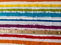 Stoff unregelmäßige Streifen - bunt - breite Streifen - Regenbogen - 100% Baumwolle | 10,00 EUR/m