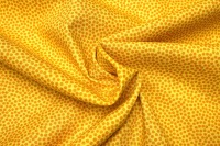 Baumwollwebware - unregelmäßige Punkte - gelb/ocker - 100% Baumwolle - Dotty - Swafing 4