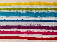 Stoff unregelmäßige Streifen - bunt - breite Streifen - Regenbogen - 100% Baumwolle | 10,00 EUR/m