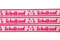 Webband Schulkind - pink - für Schultüten und Einschulungsgeschenke 17 mm breit 4