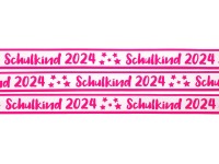 Webband Schulkind 2024 in pink 2
