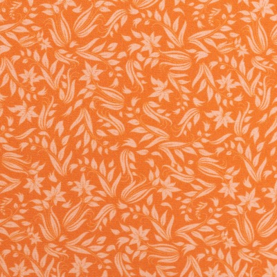 Stoff Blumen - orange - 100 Baumwolle - Patchwork - Herbst - Blümchen - Blumenwiese - Werner - Swa