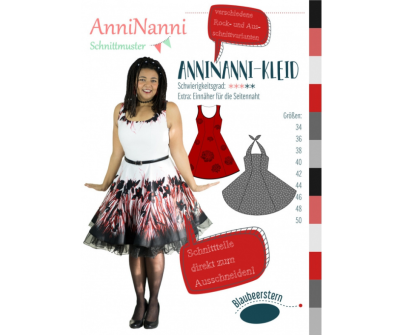 AnniNanni-Kleid von AnniNanni - Papierschnittmuster - Blaubeerstern